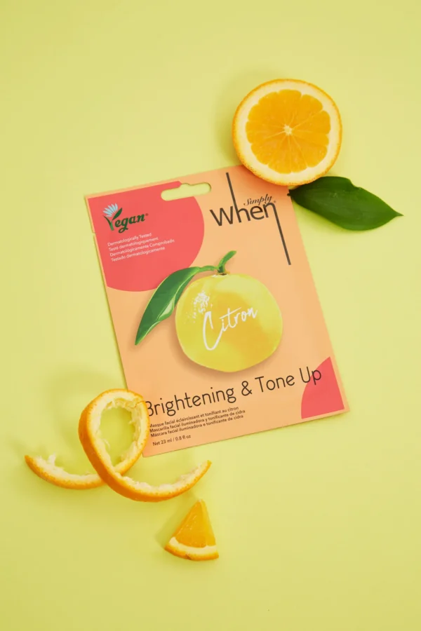 Simply When® Citron Brightening & Tone Up veido kaukė