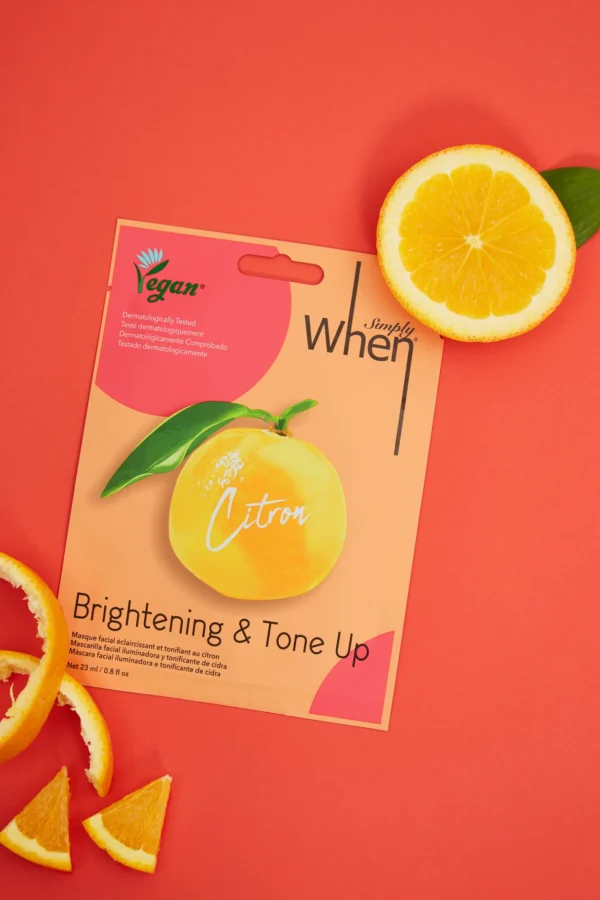 Simply When® Citron Brightening & Tone Up veido kaukė