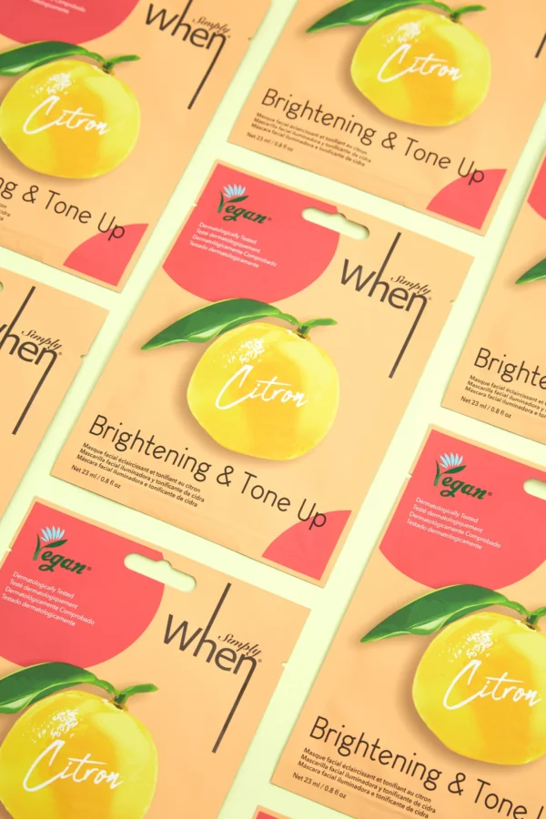 Simply When® Citron Brightening & Tone Up veido kaukė