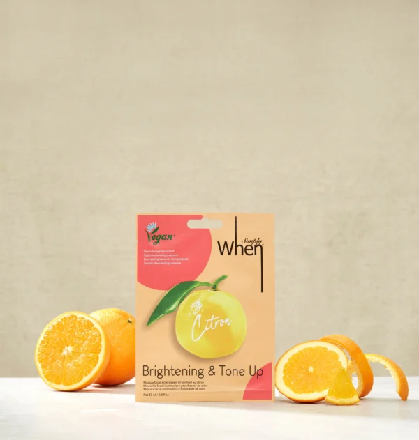 Simply When® Citron Brightening & Tone Up veido kaukė