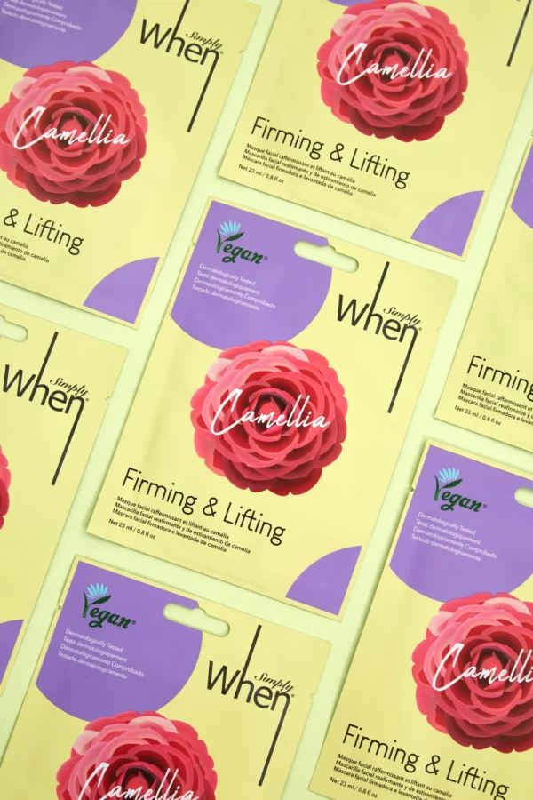 Simply When® Camellia veganiška stangrinanti veido kaukė ()