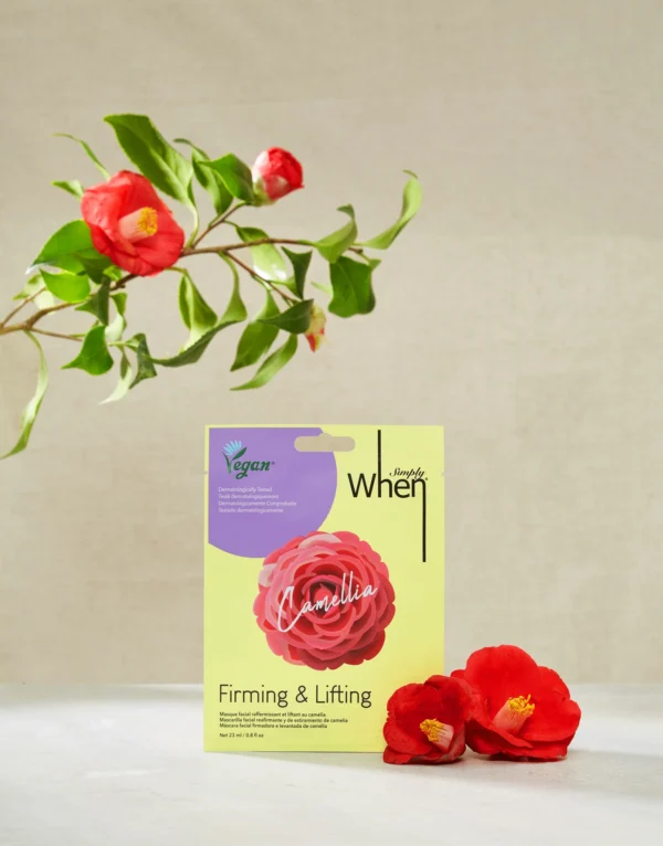 Simply When® Camellia veganiška stangrinanti veido kaukė ()