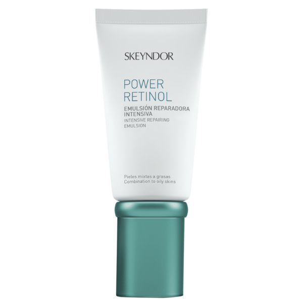 skeyndor power retinol intensyvus atkuriamasis kremasemulsija kombinuotai riebiai odai