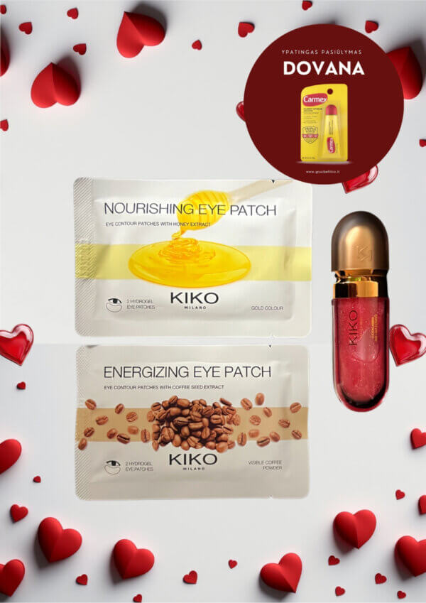 ❤️Grožio duetas akims ir lūpoms KIKO paakių kaukės + KIKO limituoto leidimo lūpų blizgesys❤️