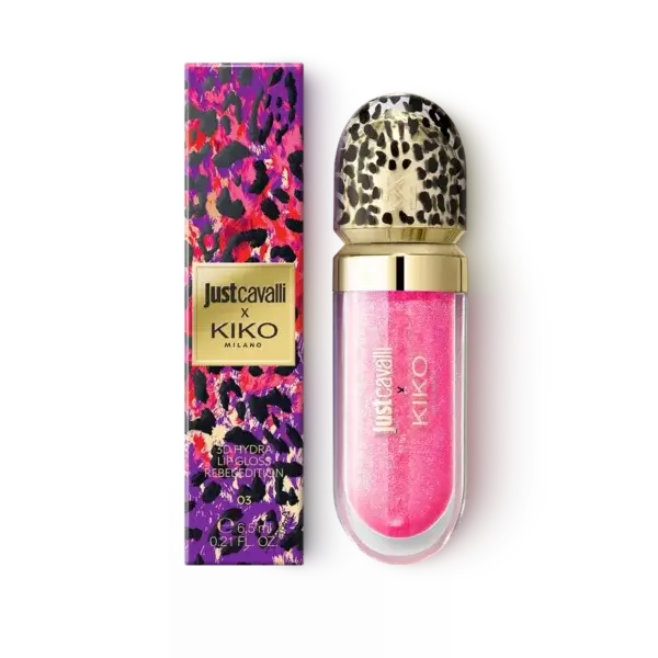 JUST CAVALLI X KIKO MILANO 3D HYDRA LIP GLOSS REBEL EDITION – drėkinamasis 3D lūpų blizgis