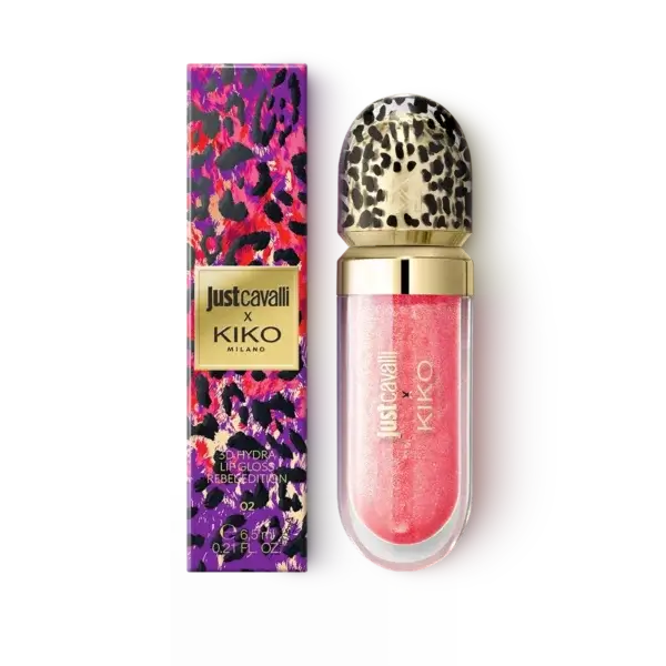 JUST CAVALLI X KIKO MILANO 3D HYDRA LIP GLOSS REBEL EDITION – drėkinamasis 3D lūpų blizgis